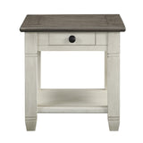 Granby White End Table