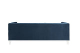 Ansario Blue Velvet Sofa