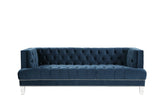 Ansario Blue Velvet Sofa