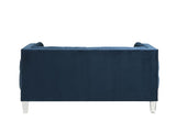 Ansario Blue Velvet Loveseat