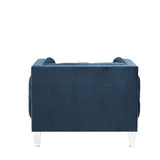 Ansario Blue Velvet Chair