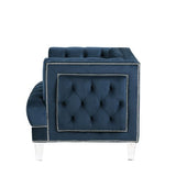 Ansario Blue Velvet Chair