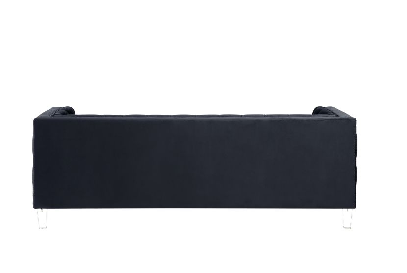 Ansario Charcoal Velvet Sofa