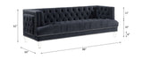 Ansario Charcoal Velvet Sofa