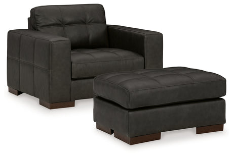 Luigi Oversized Chair and Ottoman