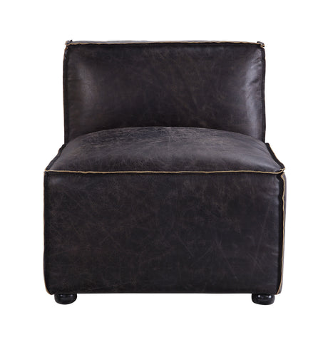 Birdie Antique Slate Top Grain Leather Accent Chair