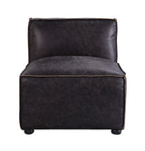 Birdie Antique Slate Top Grain Leather Accent Chair