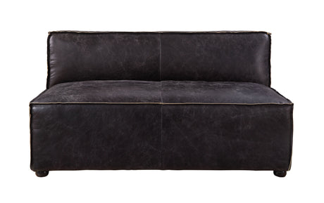 Birdie Antique Slate Top Grain Leather Loveseat