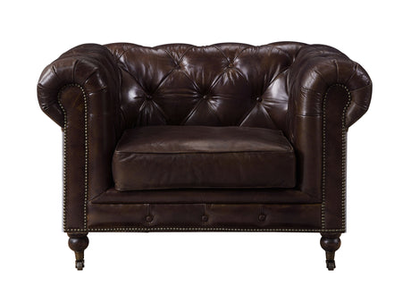 Aberdeen Vintage Brown Top Grain Leather Chair