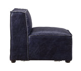 Birdie Vintage Blue Top Grain Leather Accent Chair