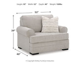 Eastonbridge Sofa Chaise, Oversized Chair, and Ottoman