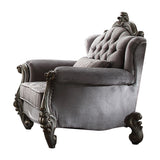 Versailles Velvet & Antique Platinum Chair