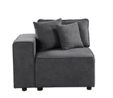 Silvester Gray Fabric Accent Chair