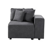 Silvester Gray Fabric Accent Chair