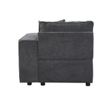 Silvester Gray Fabric Accent Chair