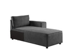 Silvester Gray Fabric Chaise