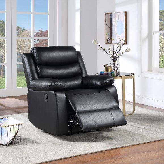 Eilbra Black Synthetic Leather Recliner