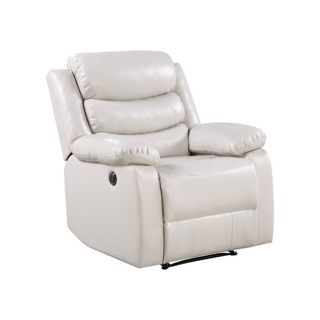 Eilbra Beige Synthetic Leather Recliner