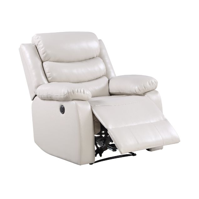 Eilbra Beige Synthetic Leather Recliner