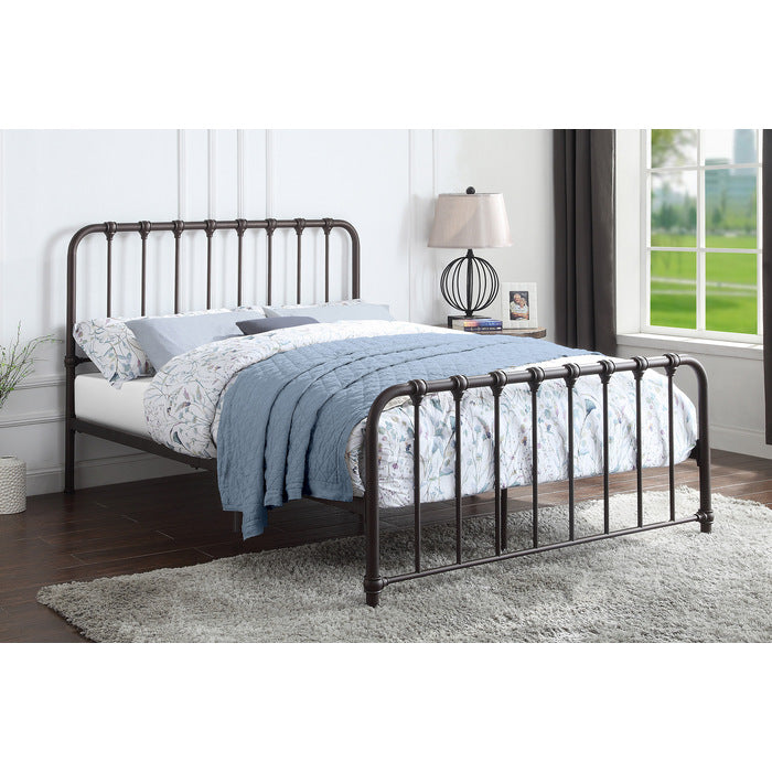 Bethany Dark Bronze Queen Metal Platform Bed