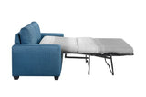 Zoilos Blue Fabric Futon