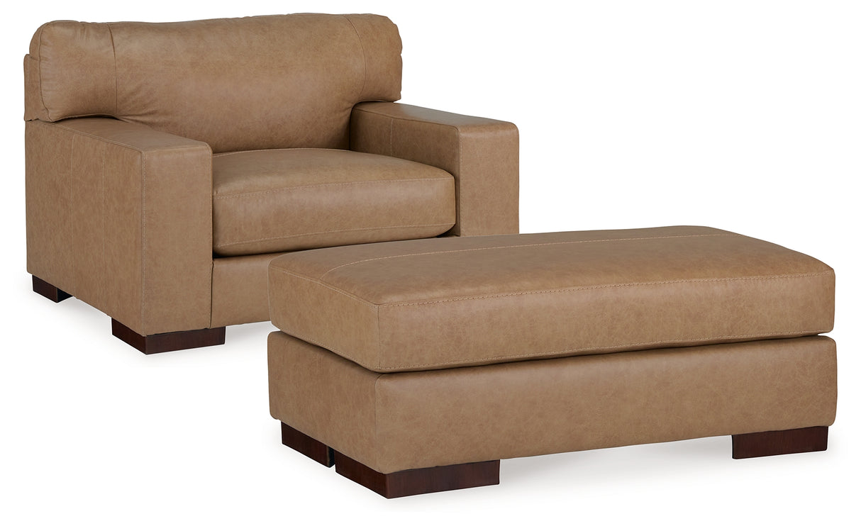 Lombardia Oversized Chair and Ottoman