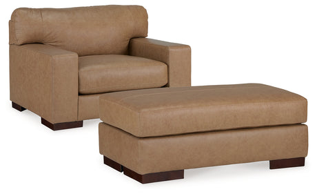 Lombardia Oversized Chair and Ottoman