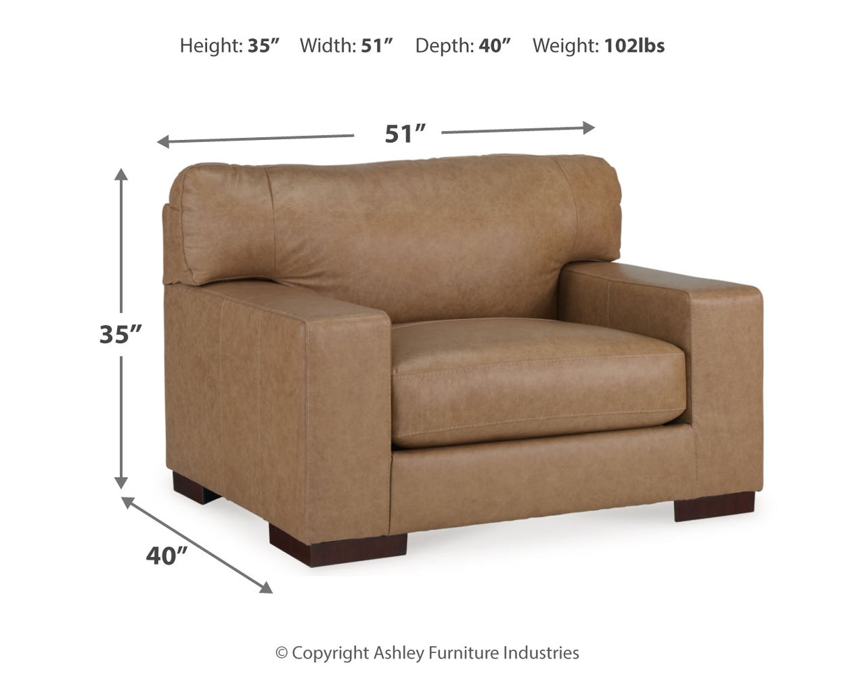 Lombardia Oversized Chair and Ottoman