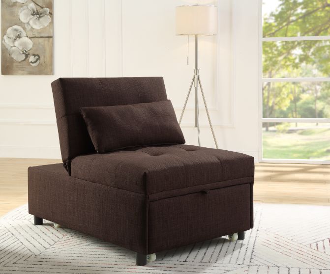 Hidalgo Brown Fabric Futon