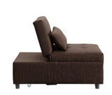 Hidalgo Brown Fabric Futon