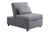 Hidalgo Gray Fabric Futon