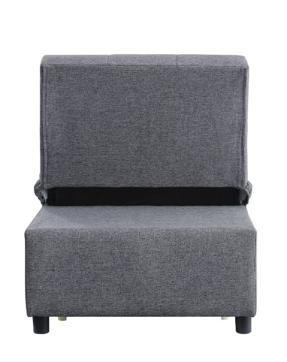 Hidalgo Gray Fabric Futon