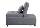 Hidalgo Gray Fabric Futon