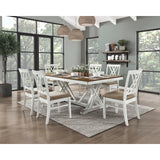 Brunson White/Oak Side Chair