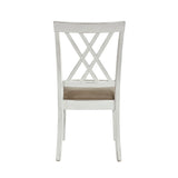 Brunson White/Oak Side Chair