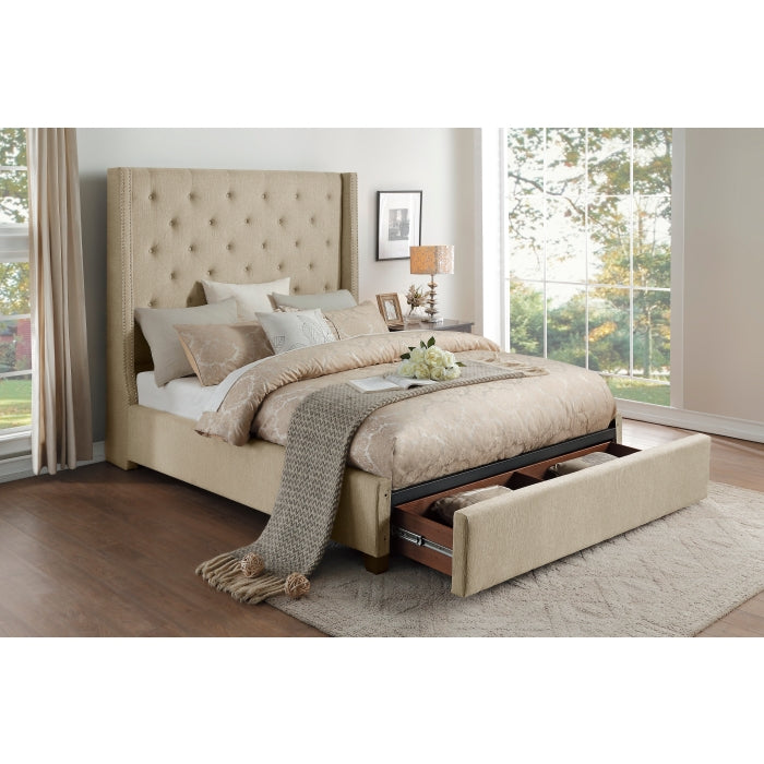 Fairborn Queen Platform Bed With Storage Footboard