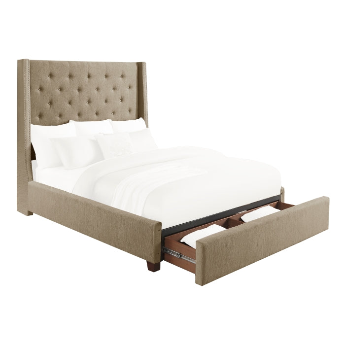 Fairborn Full Platform Bed With Storage Footboard