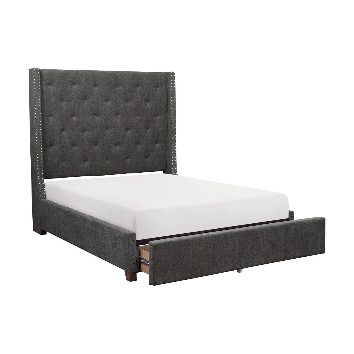 Fairborn Full Platform Bed With Storage Footboard