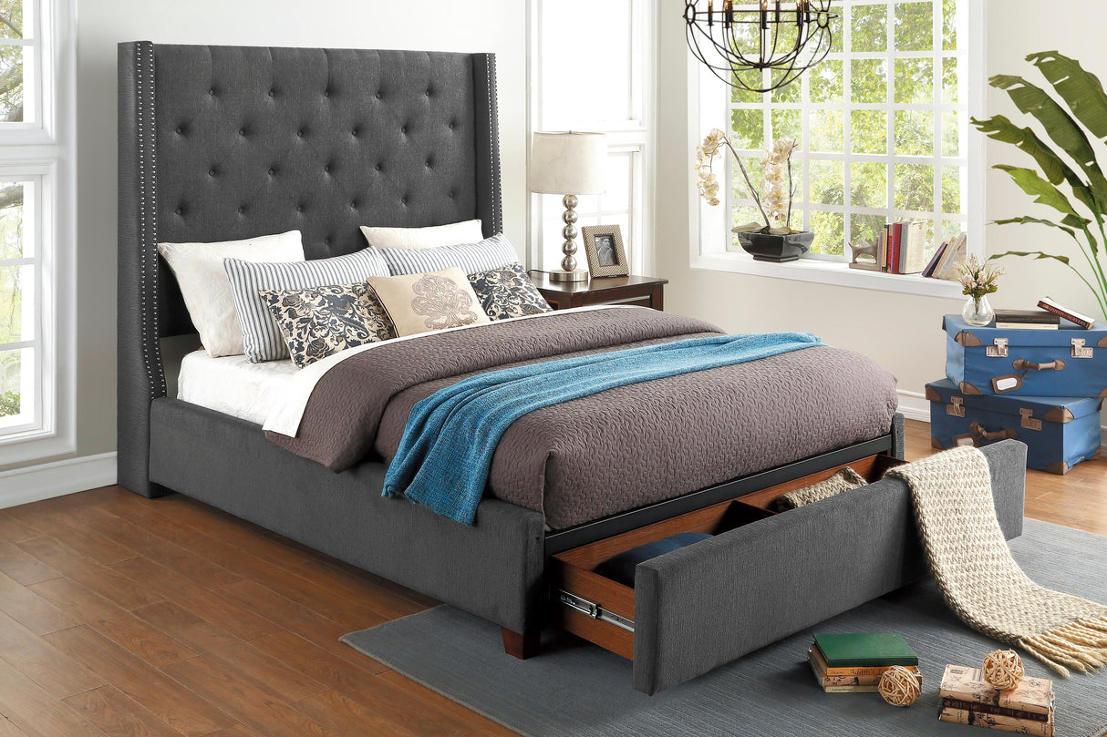 Fairborn Full Platform Bed With Storage Footboard