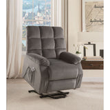 Ipompea Gray Velvet Recliner