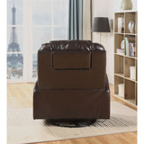 Waterlily Brown Synthetic Leather Rocker Recliner