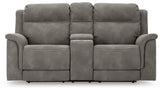 Next-Gen Slate Durapella Power Reclining Loveseat With Console