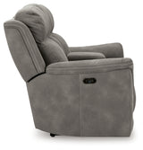 Next-Gen Slate Durapella Power Reclining Loveseat With Console