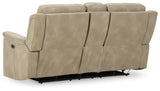 Next-Gen Sand Durapella Power Reclining Loveseat With Console