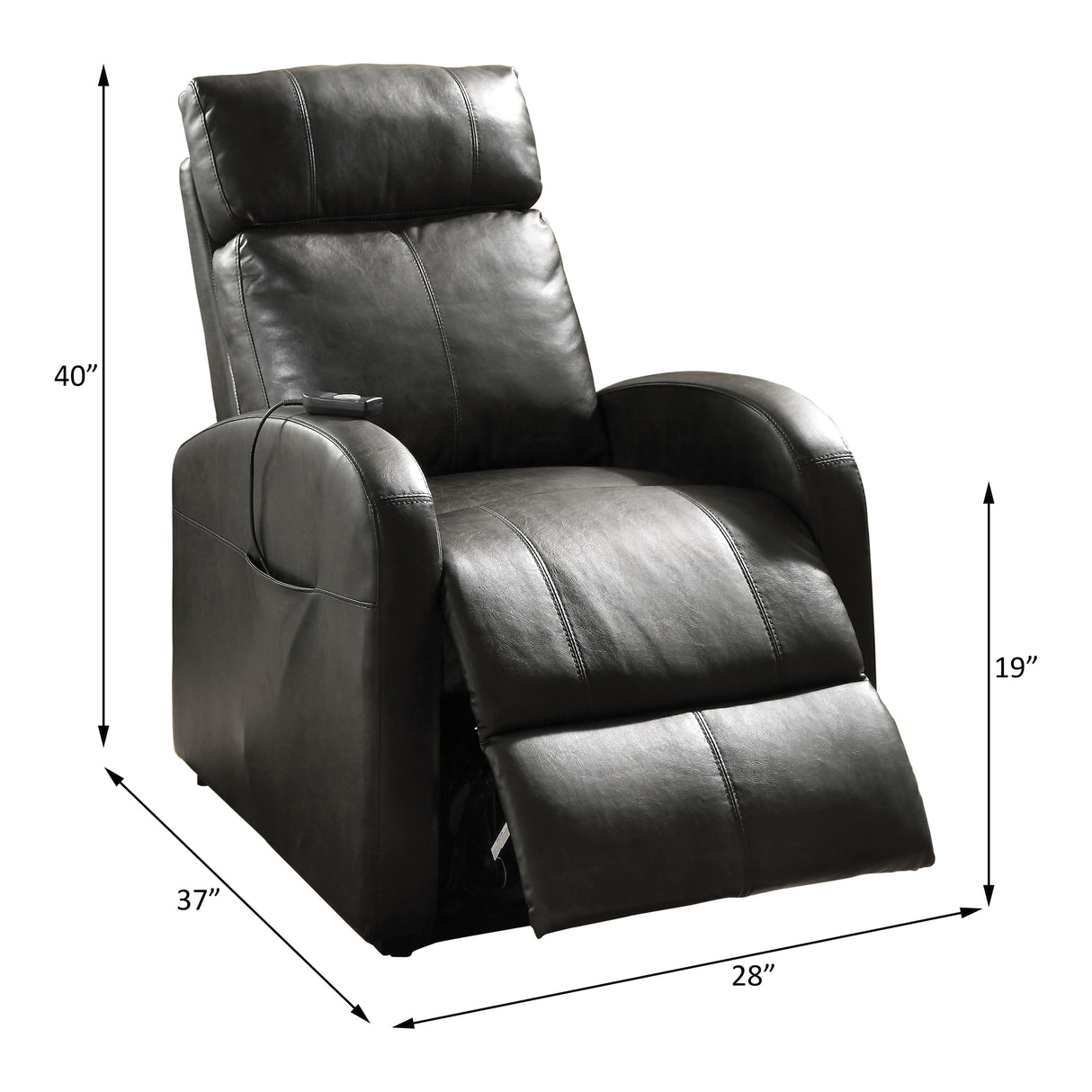 Ricardo Brown Synthetic Leather Recliner