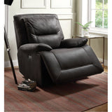 Neely Charcoal Fabric Glider Recliner