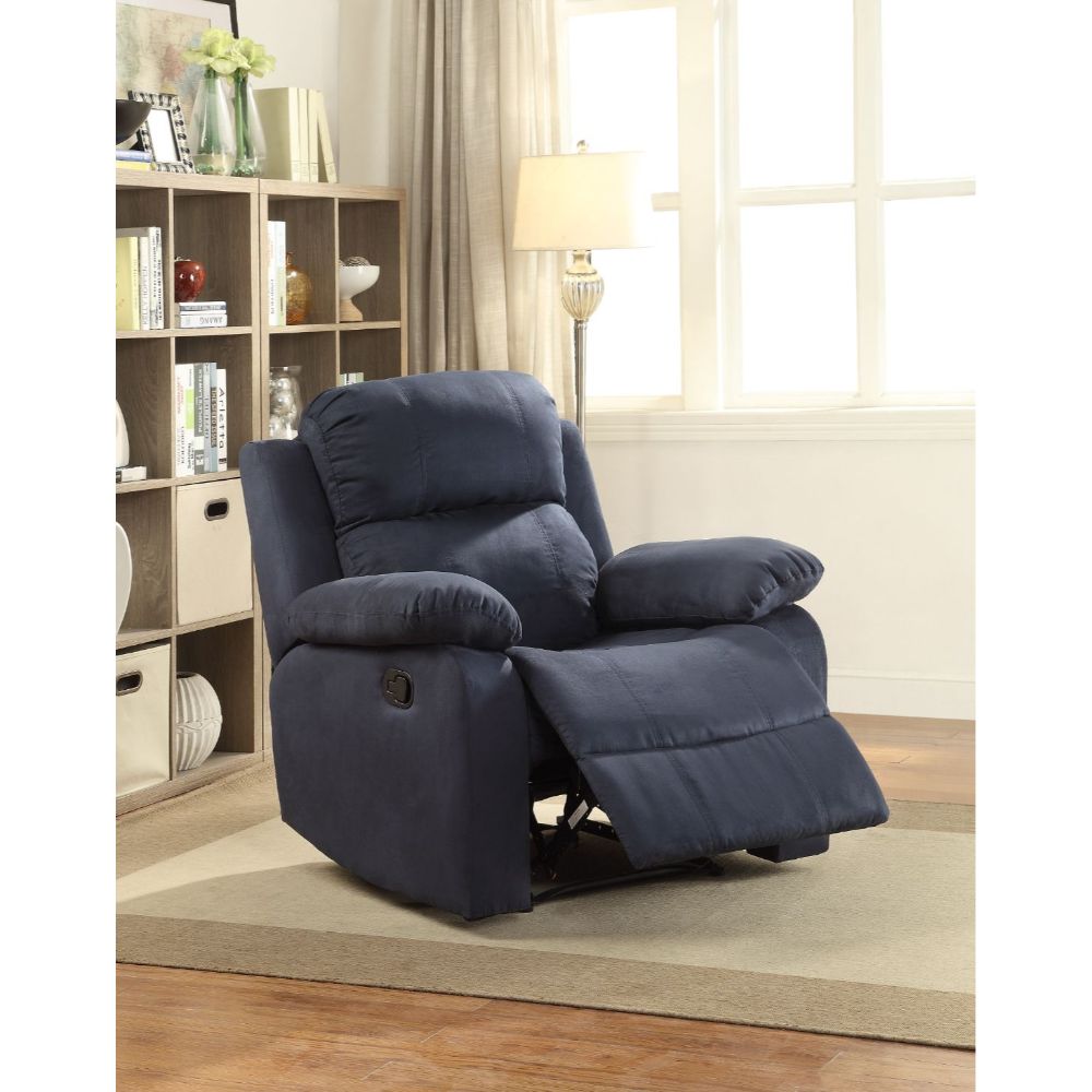 Parklon Blue Microfiber Recliner