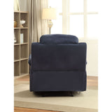 Parklon Blue Microfiber Recliner