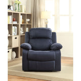 Parklon Blue Microfiber Recliner