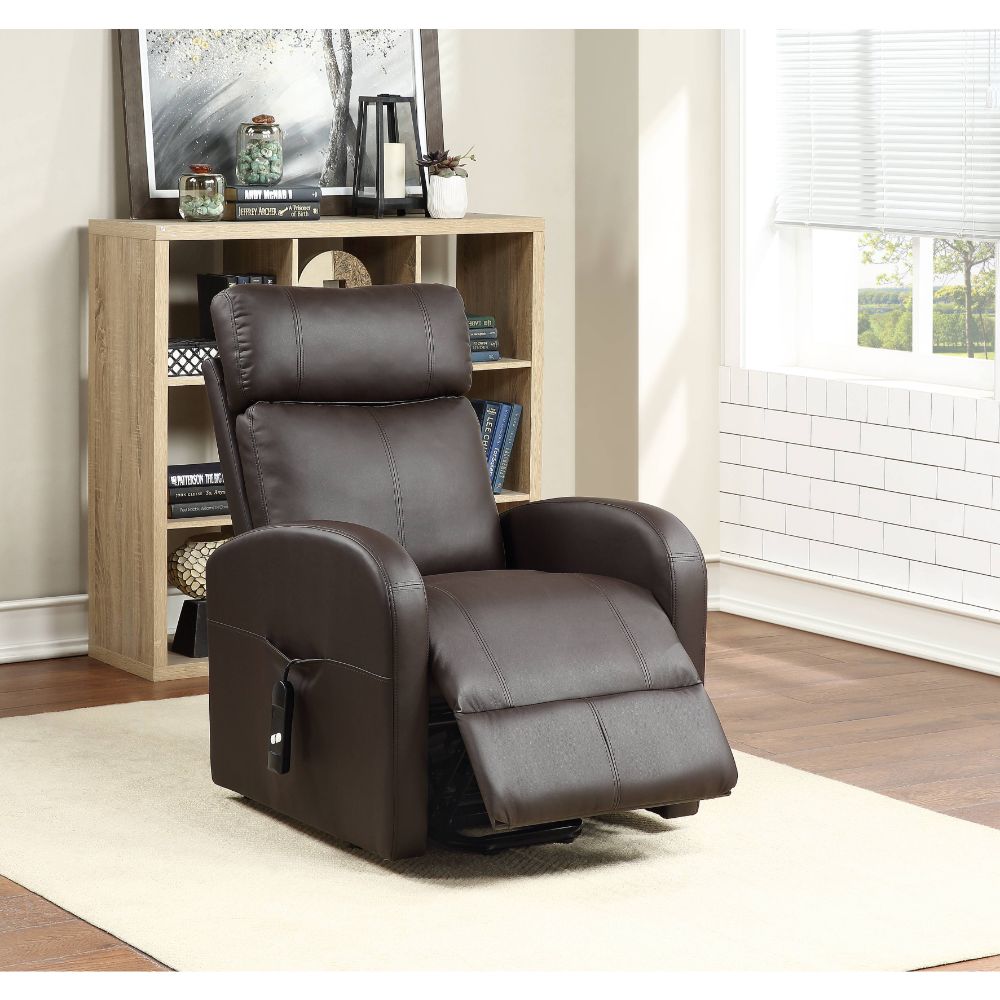 Ricardo Brown Synthetic Leather Recliner